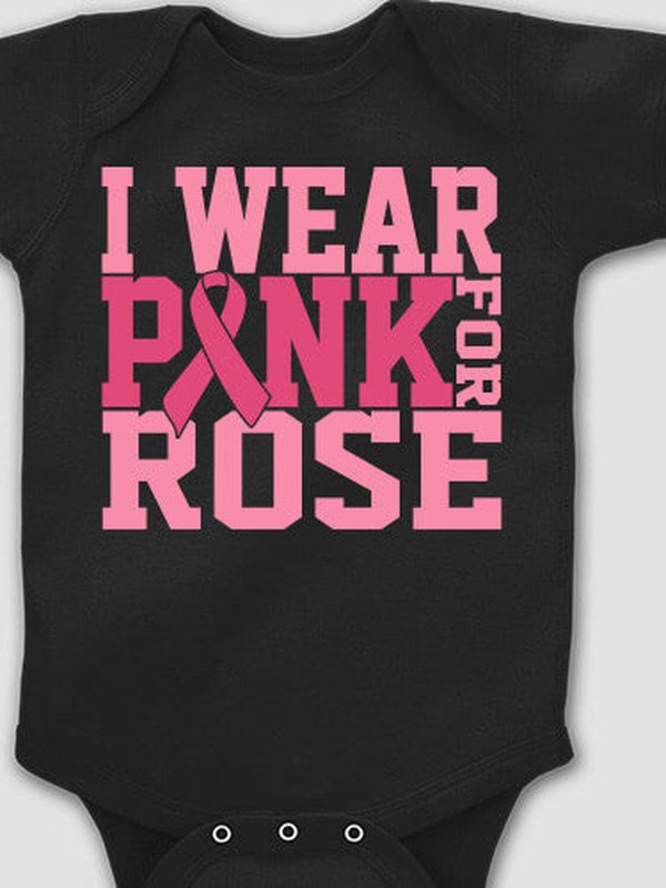 I Wear Pink : Printed Baby Bodysuits