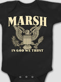 In God We Trust : Printed Baby Bodysuits