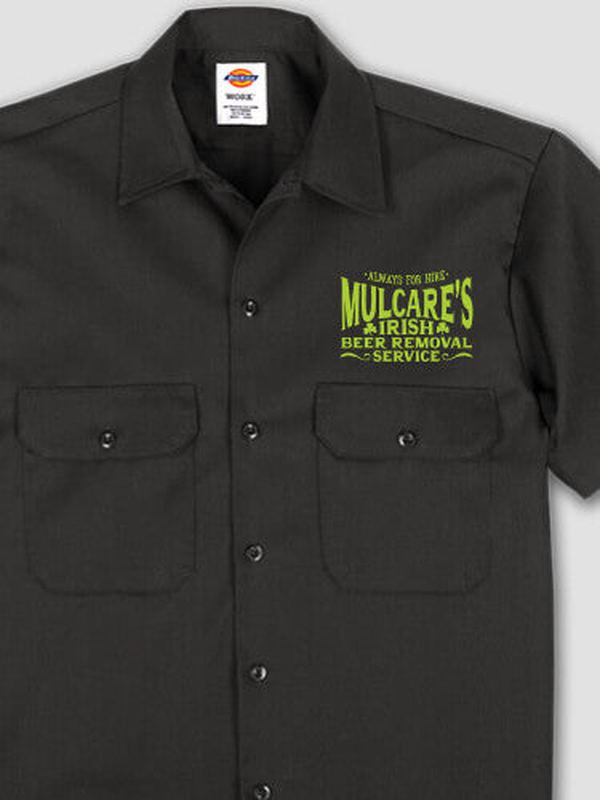 Irish Beer Removal Service : Embroidered Work Shirts product image 1