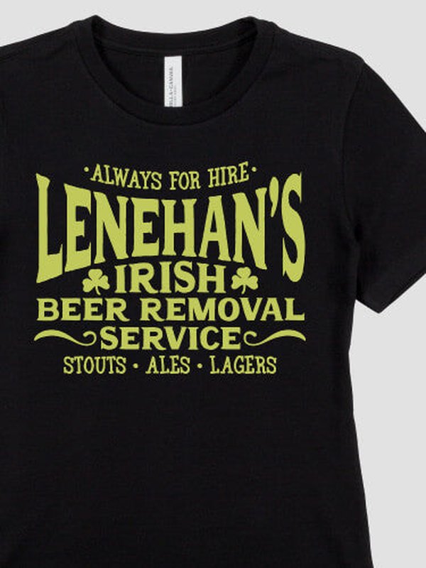 Irish Beer Removal Service : Premium Printed T-Shirts