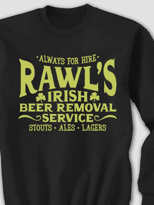 Irish Beer Removal Service : Printed Sweatshirts product image 1