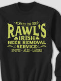 Irish Beer Removal Service : Printed Sweatshirts product image 1