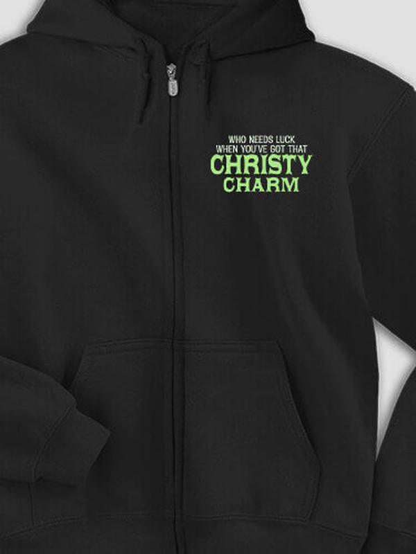 Irish Charm : Embroidered Zip Hoodies product image 3