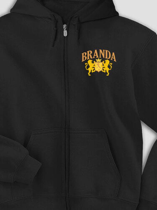 Italian Crest : Embroidered Zip Hoodies product image 1