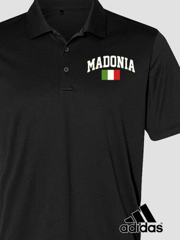 Italian Flag Varsity : Embroidered Adidas® Polo Shirts product image 1