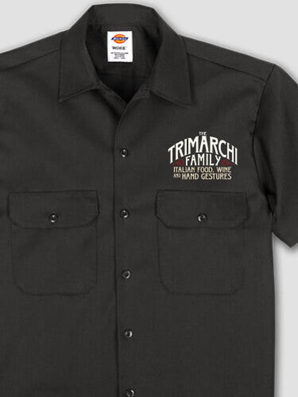 Italian Hand Gestures : Embroidered Work Shirts product image 1