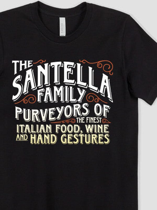 Italian Hand Gestures : Premium Printed T-Shirts