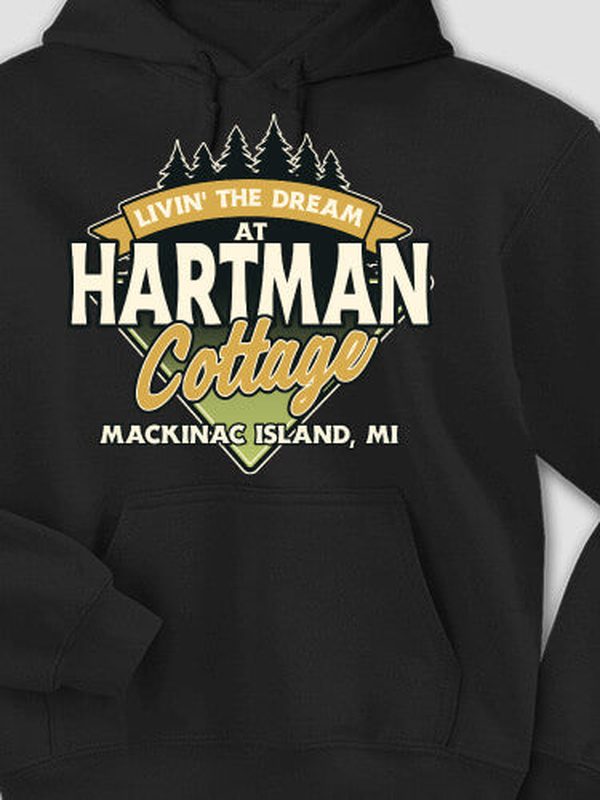 Livin' The Dream Cottage : Printed Hoodies product image 1
