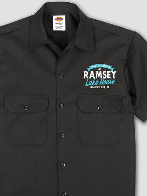 Livin' The Dream Lake House : Embroidered Work Shirts product image 1