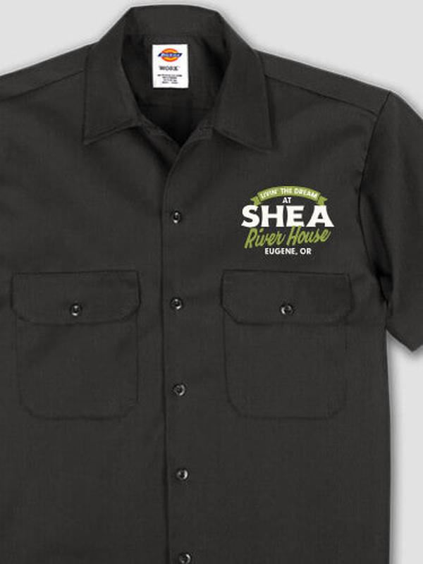 Livin' The Dream River House : Embroidered Work Shirts product image 1