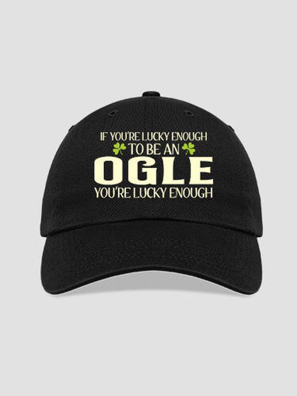 Lucky Enough : Embroidered Baseball Hats