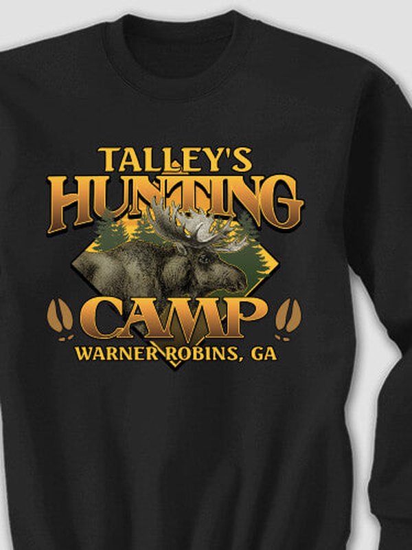Moose Hunting Camp : Printed Sweatshirts product image 1