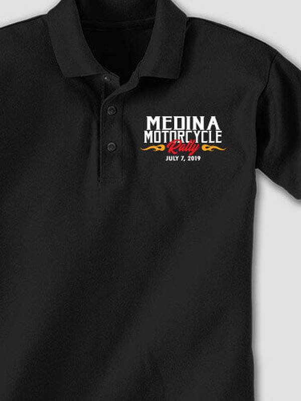 Motorcycle Rally : Embroidered Polo Shirts product image 1