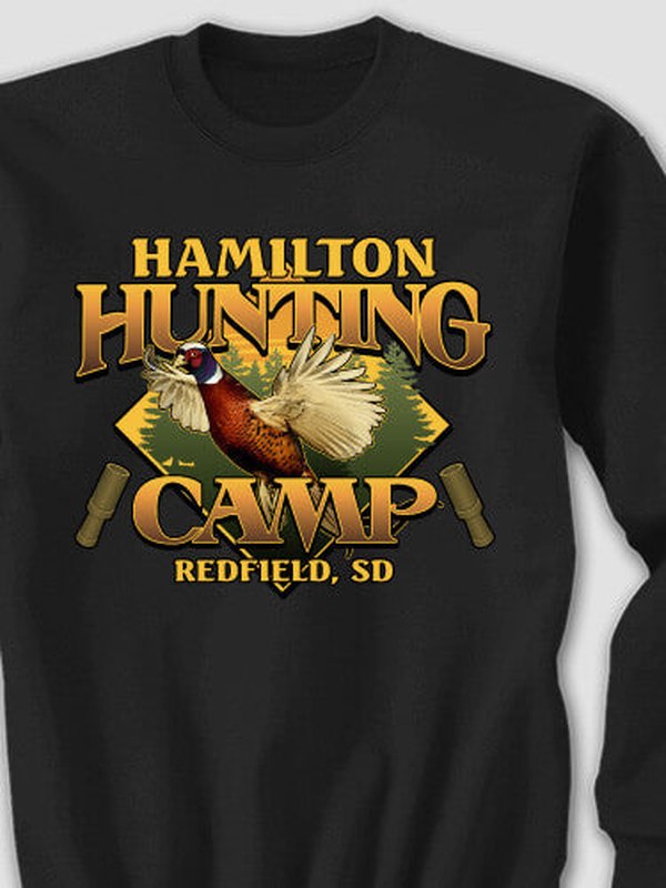 Pheasant Hunting Camp : Printed Sweatshirts product image 1