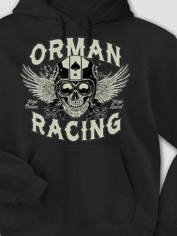 Racing Skull : Printed Hoodies product image 1