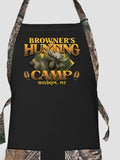 Moose Hunting Camp : Printed 2-Tone Aprons