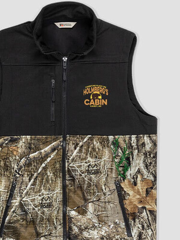 Rustic Cabin : Embroidered 2-Tone Camo Vests