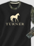 Horse : Printed 2-Tone Camo Long Sleeves