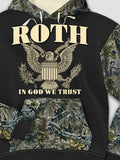 In God We Trust : Printed 2-Tone Camo Hoodies product image 1