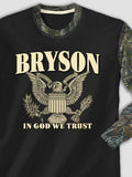 In God We Trust : Printed 2-Tone Camo Long Sleeves