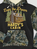 Livin' The Dream Cabin : Printed 2-Tone Camo Hoodies product image 1