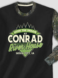 Livin' The Dream River House : Printed 2-Tone Camo Long Sleeves