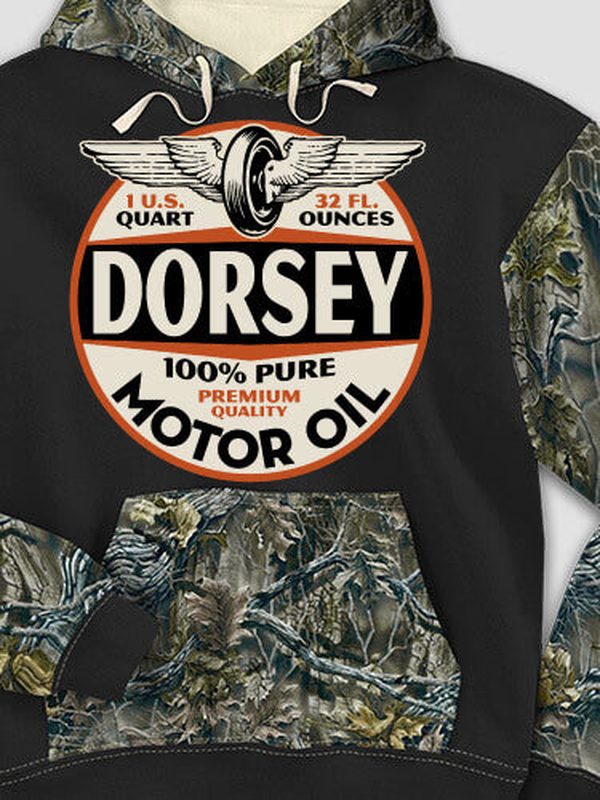 Motor Oil : Printed 2-Tone Camo Hoodies product image 1