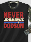 Never Underestimate : Printed 2-Tone Camo Long Sleeves