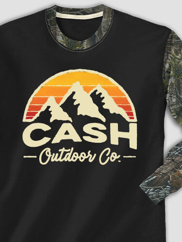 Outdoor Company : Printed 2-Tone Camo Long Sleeves