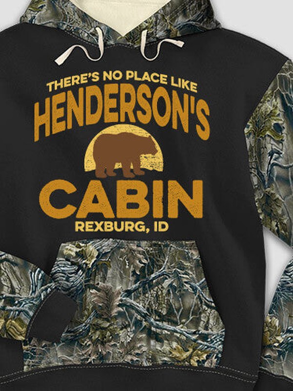 Rustic Cabin : Printed 2-Tone Camo Hoodies product image 1