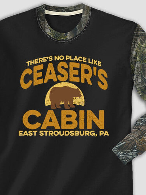 Rustic Cabin : Printed 2-Tone Camo Long Sleeves