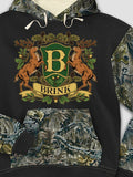 Stag Coat Of Arms : Printed 2-Tone Camo Hoodies product image 1