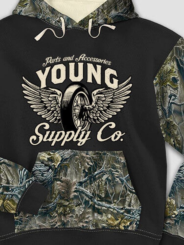 Supply Company : Printed 2-Tone Camo Hoodies product image 1