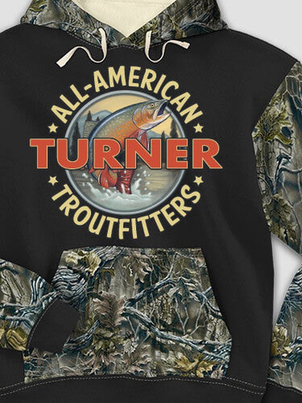Troutfitters : Printed 2-Tone Camo Hoodies product image 1