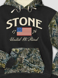 United We Stand : Printed 2-Tone Camo Hoodies product image 1