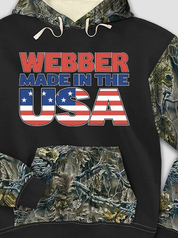 USA Family : Printed 2-Tone Camo Hoodies product image 1