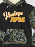 Vintage : Printed 2-Tone Camo Hoodies product image 1