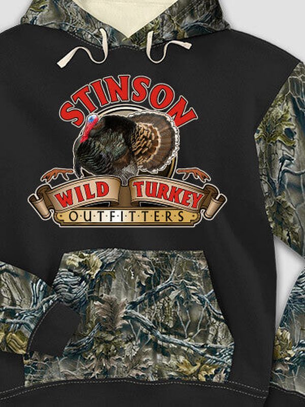 Wild Turkey Outfitters : Printed 2-Tone Camo Hoodies product image 1
