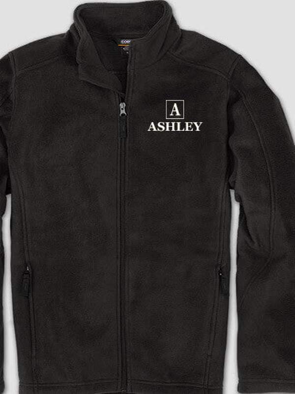 Square Monogram : Embroidered Fleece Jackets