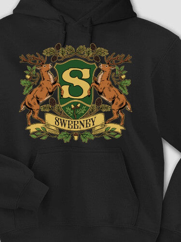 Stag Coat Of Arms : Printed Hoodies product image 1