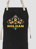 Hispanic Monogram : Printed Canvas Work Aprons