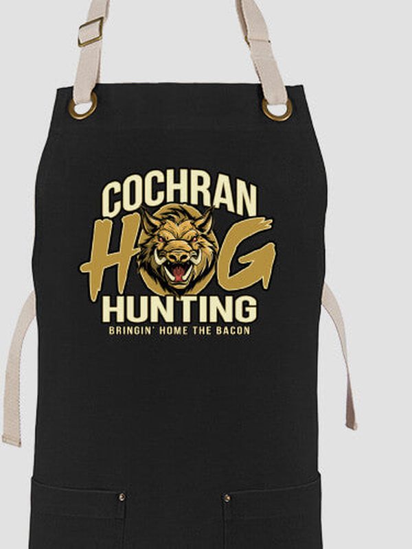 Hog Hunting : Printed Canvas Work Aprons