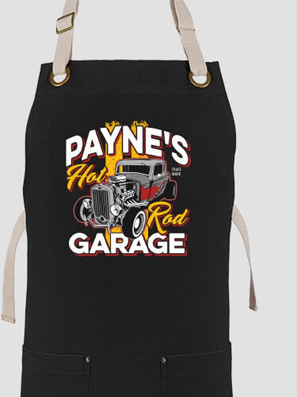 Hot Rod Garage : Printed Canvas Work Aprons