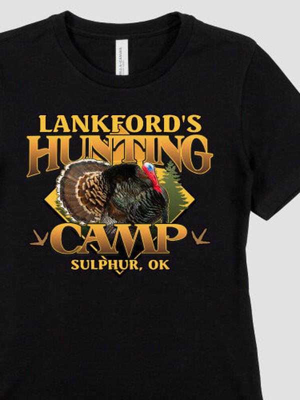 Turkey Hunting Camp : Premium Printed T-Shirts