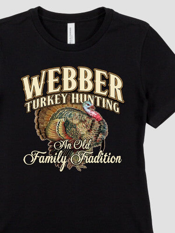 Turkey Hunting Family Tradition : Premium Printed T-Shirts