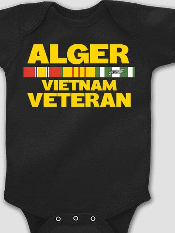 Vietnam Veteran : Printed Baby Bodysuits
