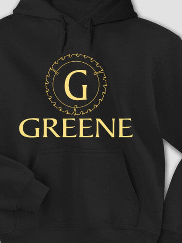 Woodworking Monogram : Printed Hoodies product image 1