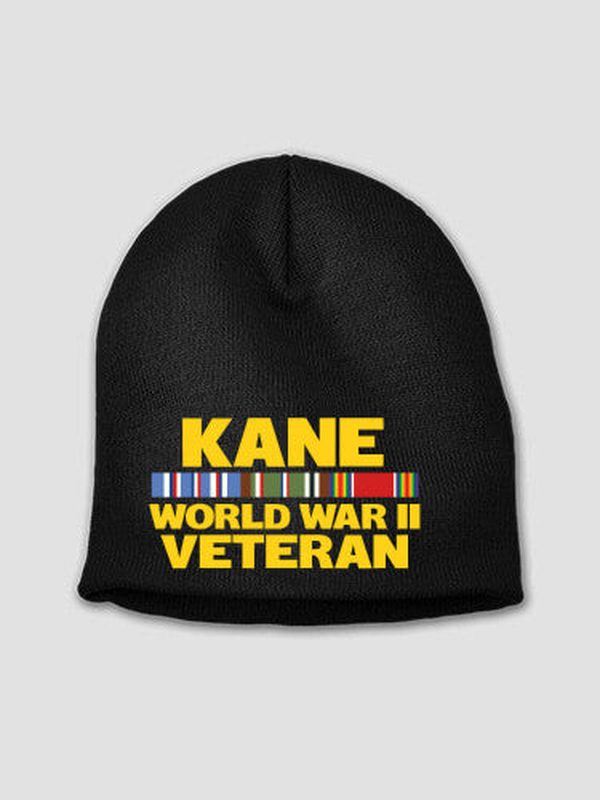 WW2 European Veteran : Embroidered Beanies