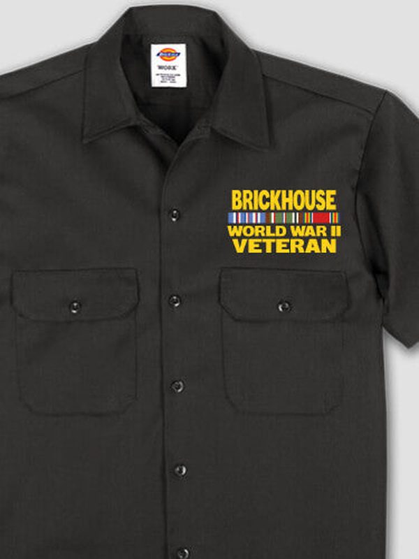WW2 European Veteran : Embroidered Work Shirts product image 1