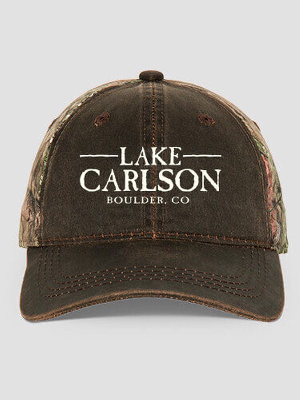 Lake : Embroidered 2-Tone Camo Hats